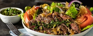 Grilled Steak Salad with Chimichurri Sauce