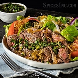 Grilled Steak Salad with Chimichurri Sauce