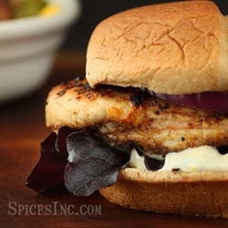 Jamaican Chicken and Mango Chutney Sandwich