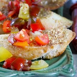 Za'atar Bread with Tomatoes