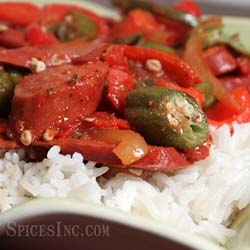 Creole Sausage and Peppers
