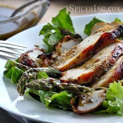 Grilled Chicken Potato and Asparagus Salad