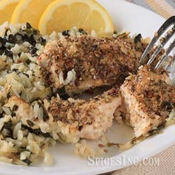 Greek Chicken Spinach Rice Casserole
